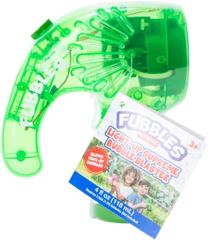Fubbles Light-Up Supreme Bubble Blaster Active Play for Ages 3 to 8